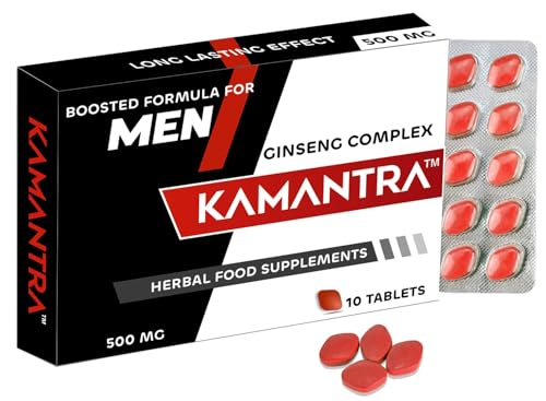 KAMANTRA 900mg - Mantra to Enhance Your Performance - Extra Strength Performance Booster Supplement Pills for Men - 10 Booster Tablets UK