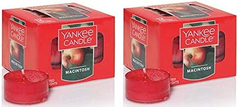 Yankee Candle 2 Pack Macintosh Scented Tea Lights Candles.