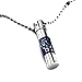 SAMYO Aromatherapy therapy Fragance Health Essential Oil Diffuser Surgical Stainless Steel Quality Pendant With Ball Chain Necklace - Blue