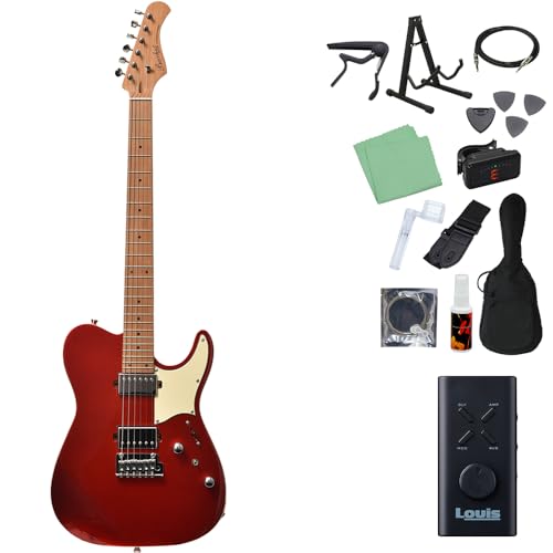 Bacchus TAC24 STD-RSM/M エレキギター初心者14点セット 【ヘッドホンアンプ付き】 CAR テレキャスタイプ バッカス