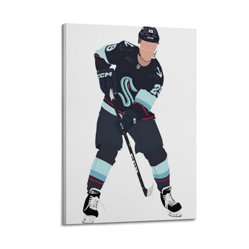 Joueur de hockey sur glace poster sur toile pour salon moderne