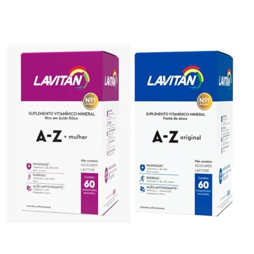 Suplemento Lavitan A-z Homem E Mulher 60 Caps Cada Original