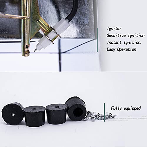 SHENGSHIYU Luftfritteuse Multifunktionale Gewerbliche Doppelzylinder-hähnchenfritteuse, Fritteuse, Gewürzfritteuse, Temperaturgesteuerte Luftfritteuse, 20 L,56.5×47.5×43CM – Bild 8