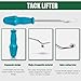 Keadic 105Pcs 1 inch Antique Upholstery Tacks Nails Pins Tools Set,Double-Faced Mallet with 2 Replacement Rubber Heads, Staple Lifter and Removal Pliers for DIY Projects - Bronze