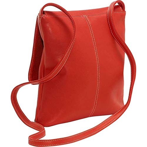 Le Donne Simple Flap Over Crossbody Bag, Red #TOP3