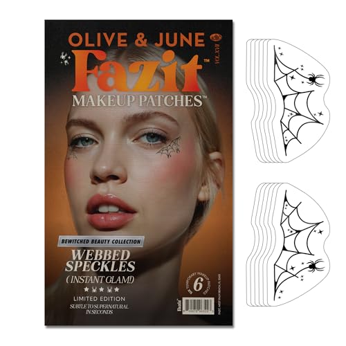 Fazit Makeup Patches - Golden Starlet - Glow Up Make-Up Patches - Cute Glitter Makeup Accessories for Women - Cosmetic Hair Glitter