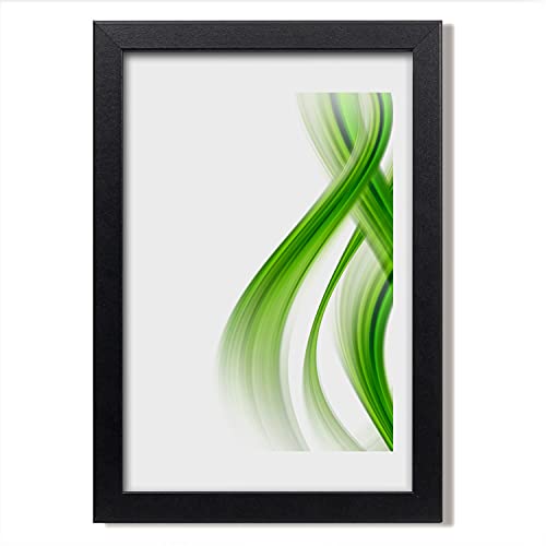 Cadre MDF 20x30 cm Tulup avec peinture d'abstraction de vague pour decoration