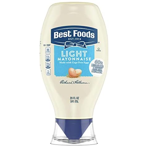 Best Foods Mayonnaise Light Mayo 1 ct For a Creamy Condiment or Sandwich Spread 60% Less Fat and Calories than Regular Mayonnaise 20 oz Cover