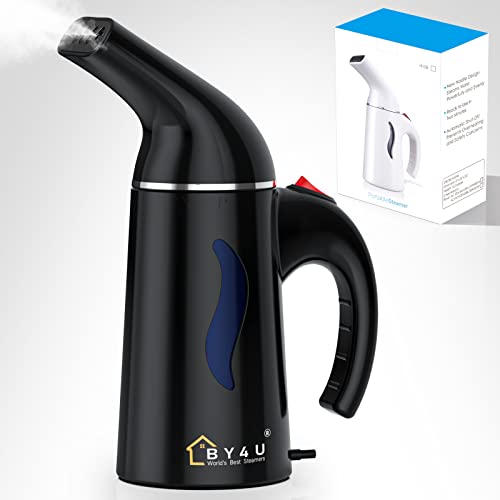 Travel Size Steamer for Clothes Handheld Garment Steamer for Hat 1lbs Lightly 40s Fast Heat-up 8 FT Power Cord 800W Light Mini Steamer for Home Office and Travel Black