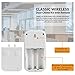 Newhouse Hardware WCMB White Battery-Powered Wireless Door Chime Kit | Battery-Operated Doorbell Chime | Ring Doorbell for Classroom, Home, and Office | Adjustable Volume and Expanded Chime Selection
