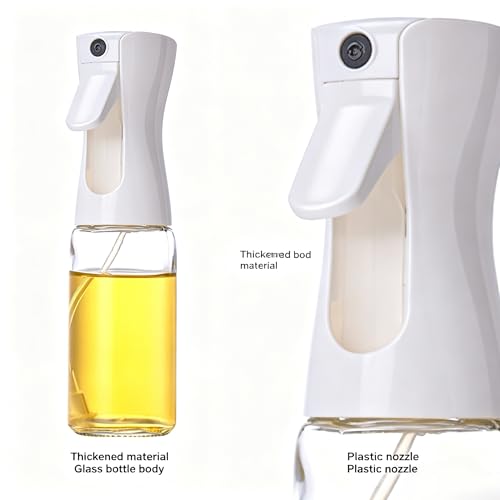 DEYUKJ Glass Olive Oil Sprayer for Cooking, High Pressure Oil Mister Bottle with Uniform Atomization, Air Fryer Accessories, Leak Proof Food Grade Glass Oil Spray Bottle by DEYUKJ - Used condition - Image 3
