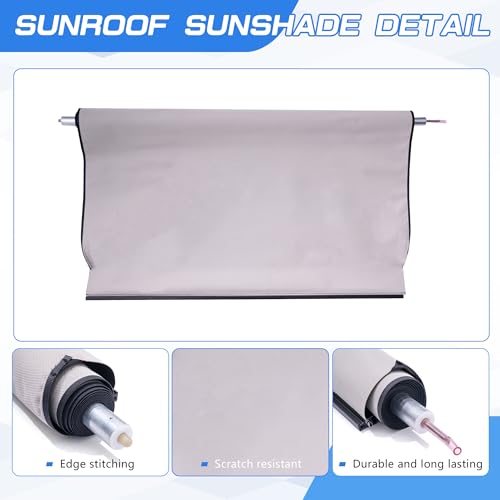Image of Sunshade Cover Sunroof Compatible with Lincoln MKC 2014-2019,Replace # EJ7Z78519A02AE (Beige)