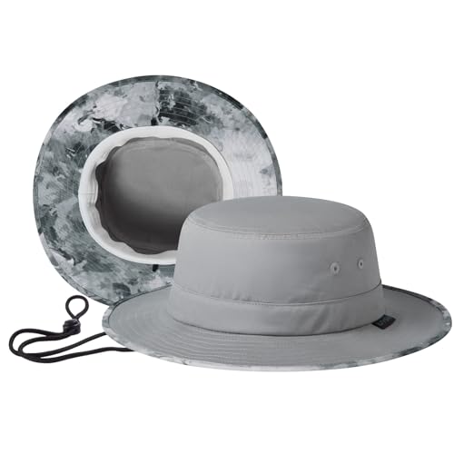 Image of UPF 50+ Foldable Sun Hat Patterned Under Brim Bucket Hats for Summer Hiking Fishing Beach Safari Men Women