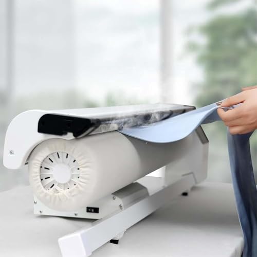 KHYTEBV Plancha de Vapor Comercial con Rodillo rotatorio de 900 mm y 2950 W, Plancha Industrial para Telas con Pedal.