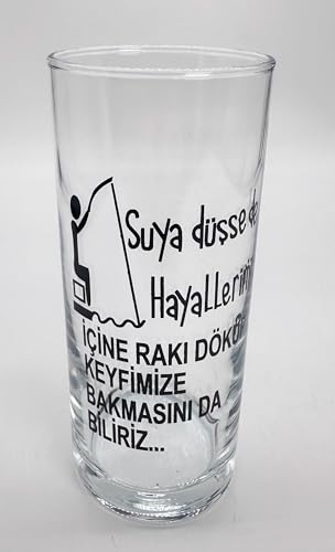 Vasos Raki Bardagi de cristal turco con silueta recta para mesas elegantes 6
