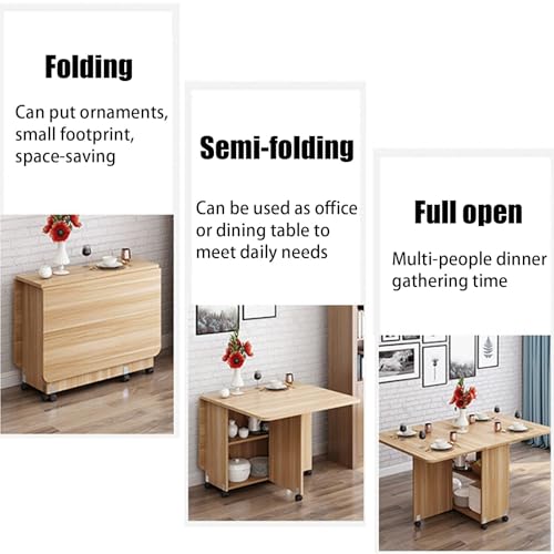 Table pliable 6 à 8 places idéale pour optimiser la salle à manger ou une chambre