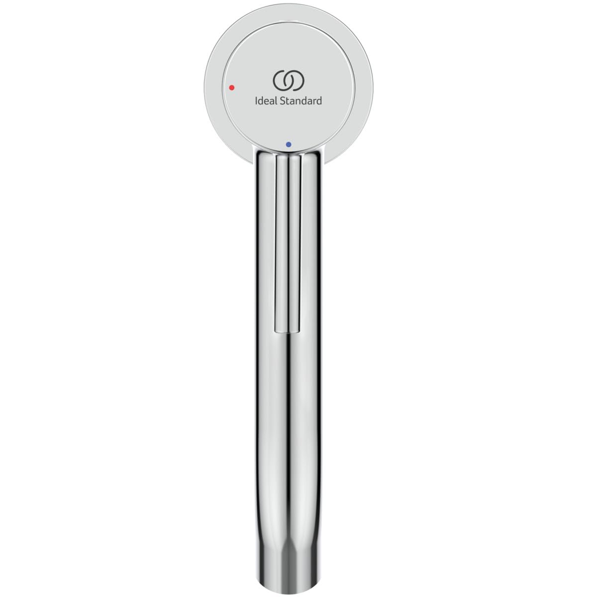 Ideal Standard - Ceraline, Miscelatore monocomando grande, Rubinetto lavabo con cartuccia FirmaFlow, Senza asta di comando e piletta, Sistema BlueStart, Easyfix, Cromato