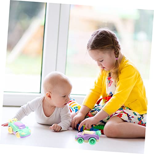 Toyvian 4 Pçs Carro Retrátil Carro De Brinquedo Infantil Brinquedos Educativos Para Crianças Resiste