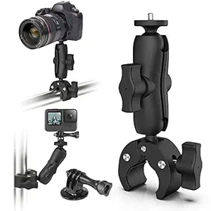 CHEVIK GET ADDICTED Cam-Grip Ultimate Action Camera And Phone Mount Kit For Motorcycle Vlogging-360 Degree Rotation, Compatible With Gopro, Insta, Dji, Sjcam And More