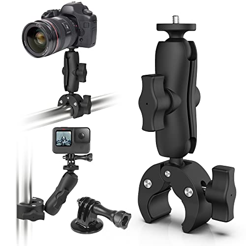 Image of Cam-Grip Ultimate Action Camera And Phone Mount Kit For Motorcycle Vlogging-360 Degree Rotation, Compatible With Gopro, Insta, Dji, Sjcam And More