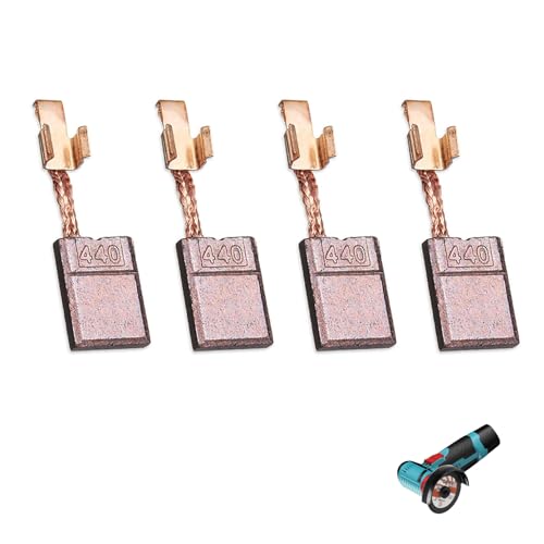 4 Piezas Escobillas de Carbón CB-440 CB-448 CB-436, Escobillas Carbono 18V 14.4V Repuesto Duradero para Herramientas Eléctricas Conductividad, Compatibles con Motor Makita Taladro BDF440 BFR550 BFR440