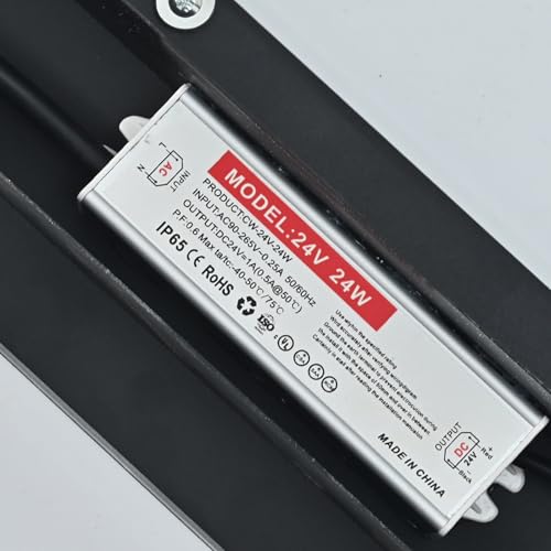 Applique murale LED extérieure 100cm noire IP67 dimmable - 6
