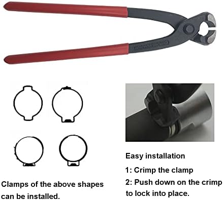 Ear Clamp Pliers CV Joint Banding Tool with Cutter Tool Kit, Ear Boot Tie Pliers, Car Band Tool Ear Type CV Joint Boot Clamp Crimp Pliers Hose Axle Plier CV Clamp Band Tool for Auto ATV UTV