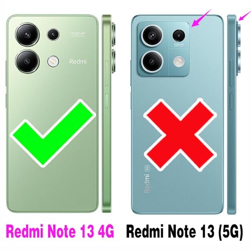 Étui Xiaomi Redmi Note 13 4G anti-piratage RFID cuir robuste pliable or - 2