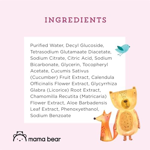 Amazon Brand - Mama Bear 99% Water Baby Wipes, Hypoallergenic, Fragrance Free, 216 Count Total (3 Packs of 72 Wipes Each) - 5