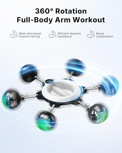 MERACH Infinity Hoop Arm Trainer, Rotating Wrist and Forearm Trainer (White) - image 2