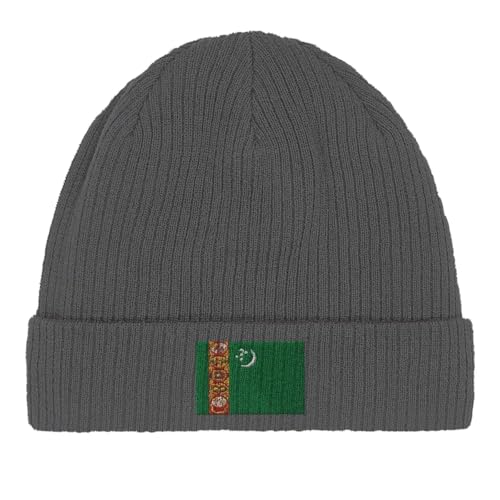 Bonnet coton Turkménistan respirant, bonnet imprimé drapeau vert