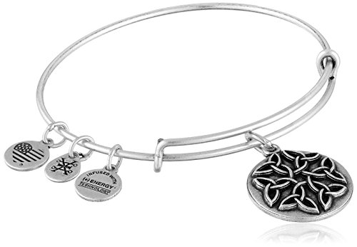 Alex and Ani Endless Knot II Expandable Rafaelian Silver Bangle Bracelet