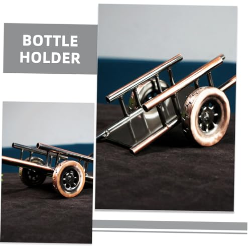 Soporte para botella de vino diseño camión de mesa miniatura 2