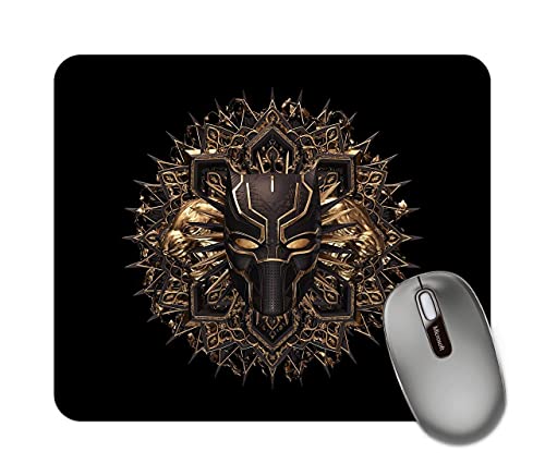 Image of ZORI Avengers - Black Panther in Bronze Gaming Mouse Pad - Computer Laptop PC| WFH Office | Anti-Skid, Anti-Slip, Rubber Base | Avengers Superhero | (BLACKPANTHER 01 Bronze)
