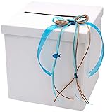 Maße: ca. 20 x 20 x 20 cm ZauberDeko Briefbox Blau Kommunion Konfirmation Kartenbox Geldgeschenk Isaak