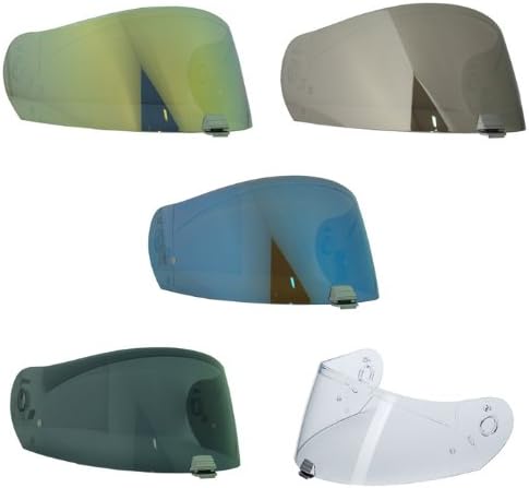 HJC HJ-25 Shield / Visor Gold,Silver,Blue,Smoke,Clear,Pinlock Ready, For R-PHA MAX helmets, Bike Racing Motorcycle Helmet Accessories - Made in Korea (Smoke)