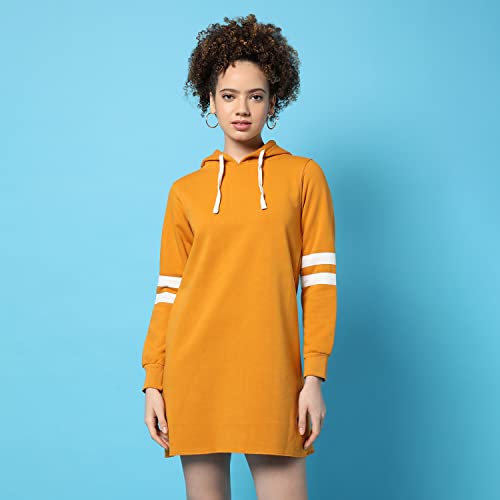 Image of PINACOLADA Women's Sweatshirt with Hoodie Regular Fit for Casual Wear | Cotton Blend Fabric | Hoodie Sweatshirt Crafted with Comfort Fit and High Performance for Everyday Wear