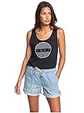 Taille: Mittelhoher Bund Roxy Damen Denim Shorts Milady Beach - Elastische Jeansshorts Für Frauen, Light Blue, M, ERJDS03214