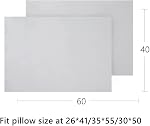 Kids Toddler Pillowcase, 2 Pack 100% Organic Cotton Pillow Case Pillowslip 14 x 20 Fits Pillows sizesd 13 x 18 or 12x 16 for Kids Bedding Pillow Cover, Envelope Closure Kid Travel Pillow Cases Gray
