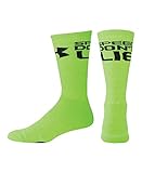 Under Armour Men's UA Speed Don't Lie Crew Socks Large HYPER GREEN