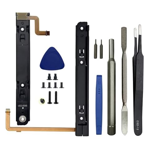Onyehn Original Right and Left Slide Rail Replacement,Replace Broken/Worn Slider Rails for Nintendo Switch OLED HEG-001 Console Cover