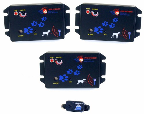 Yard Barrier 3-Station Outdoor Sonic Dog & Cat Fence YBR-3