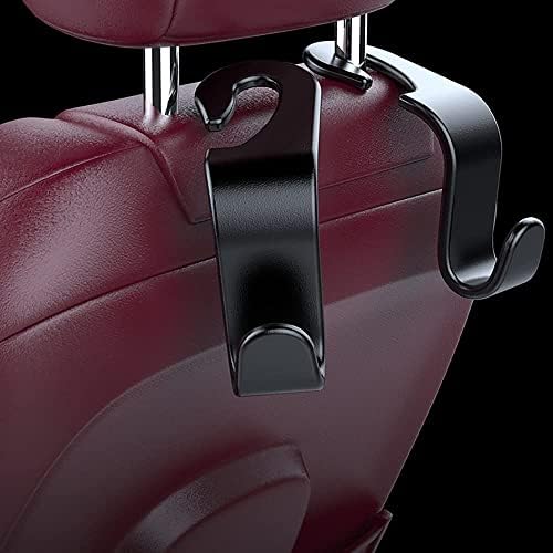 4 Pack Car Seat Headrest Hook Car Purse Hook for All Vehicle Car Handbag Clothes Coats Grocery Bags