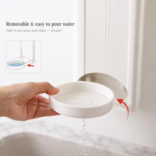 Image of Wall Mounted Umbrella Holder for Home & Office Space Saving Umbrella Storage Rack with Water Drip Tray, Self Adhesive Umbrella Organizer for Entryway, Hallway & Door
