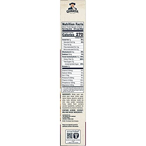 Quaker Granola Oats, Honey, Almonds & Raisins, 100% Natural, 24.1 Oz #TOP3