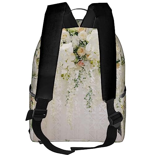 Sac à dos de voyage imprimé à fleurs BAFAFA noir taille unique polyvalent - 3