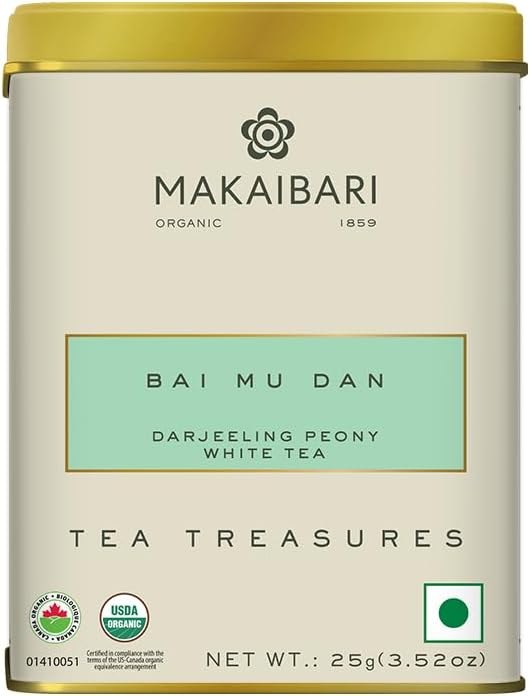Makaibari Darjeeling Tea Bai Mu Dan Darjeeling Peony White Tea, 25 g