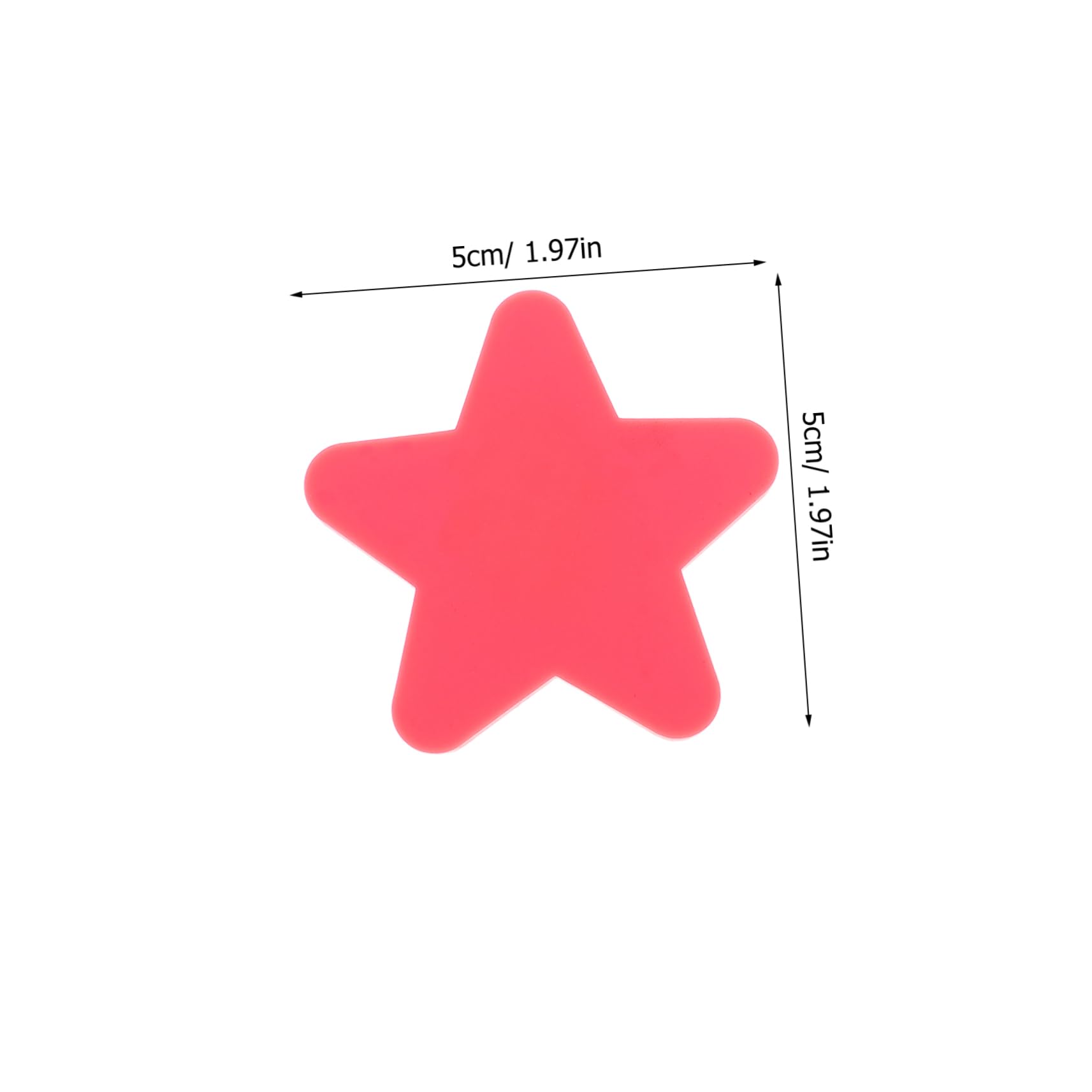 DOITOOL 6pcs Star Shaped Dresser Handles Funky Cartoon Pulls for Cabinets Soft Material Drawer Wardrobe Handle Child Proof Vintage Style