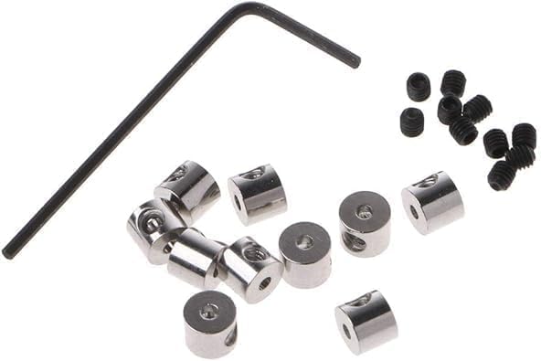 10Pcs Locking Clasp Backs for Pins and Medals, Security Brooch Replacements with Mini Wrench, Nickel Plated for Jewelry, Name Tags and Awards