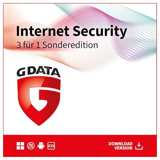G DATA Internet Security 3 für 1 Sonderversion |3 Geräte - 1 Jahr | Antivirus für PC, Mac, Android, iOS | Made in Germany | zukünftige Updates inklusive | Aktivierungscode per Email